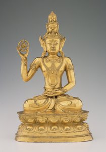Vajrasattvadhatu Lokesvara (förgylld kopparlegering) av Tibetan School