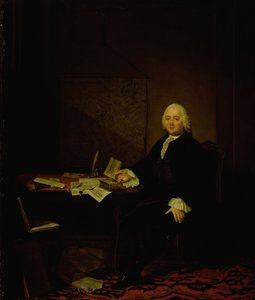 Porträtt av Jan Wagenaar, stadshistoriker i Amsterdam