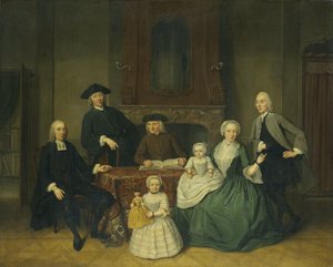 Porträtt av familjen Brak, Amsterdams mennoniter