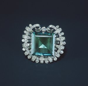 Hooker Emerald, 1950 (smaragd och diamanter i platina) av Tiffany und Company