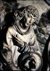 Grav av Henri II (973-1024) och hans hustru Kunigunde, detalj av St. Laurence