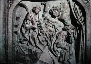 Grav av Henri II (973-1024) och hans hustru Kunigunde, detalj av kejsaren som opererades av St. Benedictus