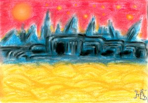 Solnedgång i Alien City
