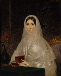 Porträtt av Contesse Tatiana Golitsyna Potemkina, 1840-talet