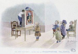 Barnspel: dockteater - dess. av Lobrichon, red. av Phosphatine Falières