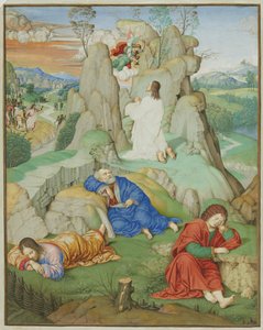 Helsida miniatyr: The Agony in the Garden, 1490-1500.