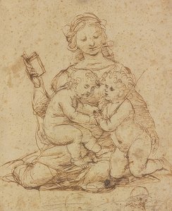 Madonna med två barn