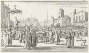 Påven Urban II predikar det första korståget, 1683 av Timotheus Ten Hoorn