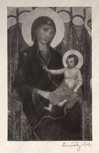 Gamla italienska mästare: Madonna och barn, 1885. av Timothy Cole