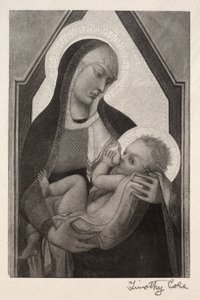 Gamla italienska mästare: Madonna och barn, 1888-1892. av Timothy Cole