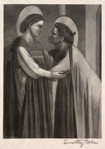 Gamla italienska mästare: Mary och Elisabeth, 1886. av Timothy Cole