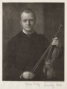 Gamla italienska mästare: Porträtt av Timothy Cole Man med fiol, 1892.
