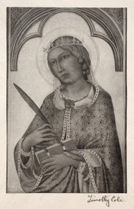 Gamla italienska mästare: St. Katarina av Alexandria, 1888-1892. av Timothy Cole
