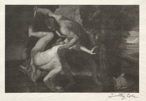 Gamla italienska mästare: Abels död, 1892. av Timothy Cole