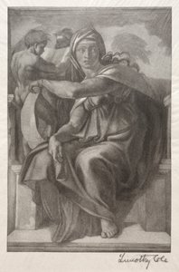 Gamla italienska mästare: The Delphian Sibyl, 1890. av Timothy Cole