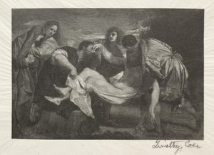 Old Italian Masters: The Entombment, 1889. av Timothy Cole
