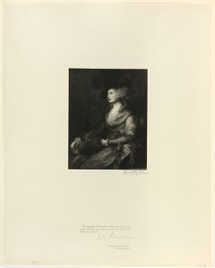 Porträtt av Mrs Siddons, från Old English Masters av Timothy Cole