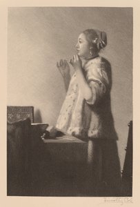 Pärlhalsbandet av Timothy Cole after Johannes Vermeer