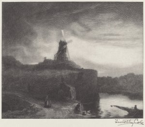 Kvarnen av Timothy Cole after Rembrandt van Rijn
