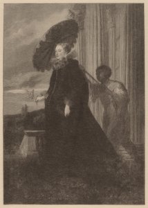 Marchesa Elena Grimaldi, hustru till markis Nicola Cattaneo av Timothy Cole after Sir Anthony van Dyck