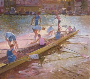 At the Raft, Henley, 1993 av Timothy Easton