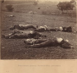 Fält där general Reynolds föll, Gettysburg, 5 juli 1863
