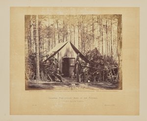 Generalpostkontoret, Potomacs armé, Brandy Station, Virginia av Timothy H. OSullivan