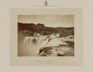 Shoshone Falls, Snake River, Idaho, utsikt över toppen av fallen