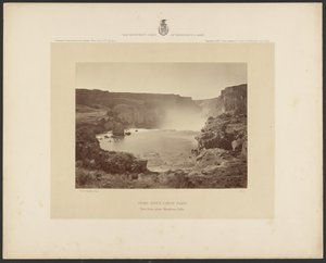 Snake River Cañon, Idaho, utsikt från ovanför Shoshone Falls av Timothy H. OSullivan