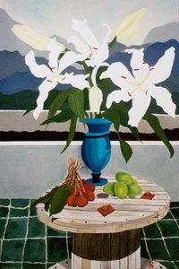 Lilja, lime och litchi, 2004, olja på duk