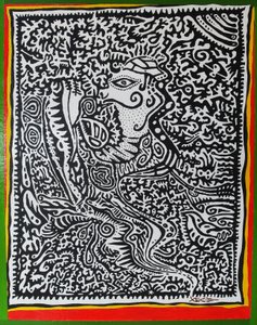 Spirit Genie, 2011, olja på trä