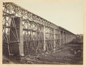 High Bridge över Appomattox, nära Farmville av Timothy O