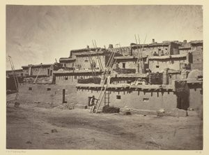 Del av södra sidan av Zuni-pueblon, New Mexico av Timothy O