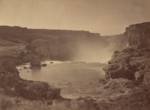 Shoshone Falls, Snake River, Idaho,1874 (foto) av Timothy O