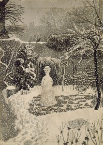 Snow-woman (akvarell)