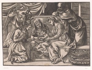 Saint Catherines mystiska äktenskap av Titiaan