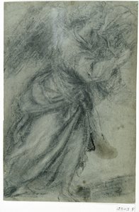 Ängel av bebådelsen (krita på papper)