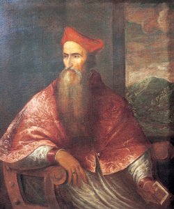 Porträtt av Pietro Bembo av Titian (c.1488 1576)