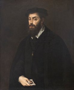 Karl V, efter Tiziano Vecellio (olja på duk)