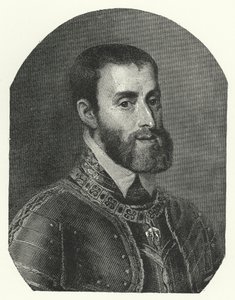Karl V, helige romerske kejsare (gravyr)