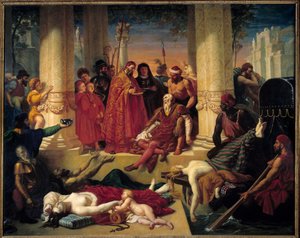 Titianus (1490-1576) död 27 augusti av Tiziano Vecelli