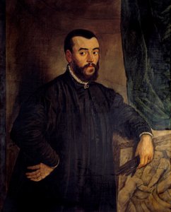 Porträtt av Andre Vesale (Andreas Vesalius) (1514-1564), anatom och doktor hos Karl V av Tiziano Vecelli