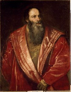 Porträtt av Pietro Aretino (målning av Tiziano Vecelli