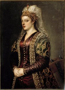 Porträtt av drottningen av Cypern Caterina Cornaro, som St. Katarina av Alexandria. c.1542 (målning) av Tiziano Vecelli