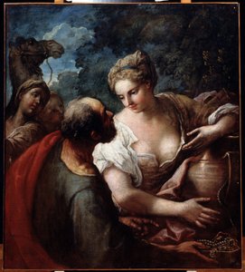 Rebecka vid brunnen av Tiziano Vecelli