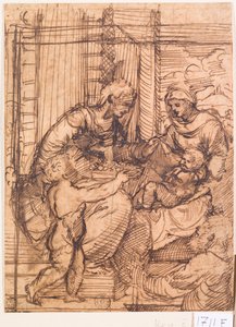 Sacred Conversation (penna  bläck på papper)