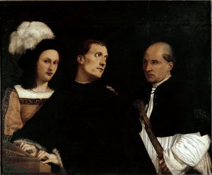 Konserten (eller avbruten konsert) av Titian (c.1488 1576)