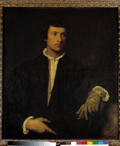 The Man with a Glove, ca 1520 (olja på duk) av Titian (c.1488 1576)