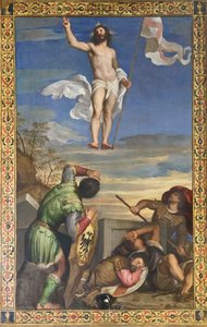 Jesu uppståndelse av Titian (c.1488 1576)