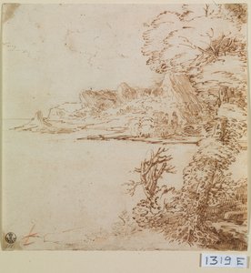 Ansicht einer bergigen Küste